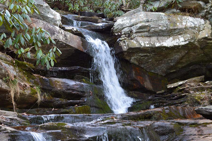 Community Involvement - View of Hanging Rock Water Fall in Piedmont North Carolina